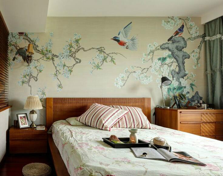 卧室手绘墙